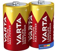 VARTA Longlife Max Power D Mono LR20 (2-pack) Alkaline Batteries - Made in Germany - ideal for toys and everyday devices