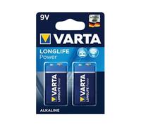 Varta Longlife Power 9V Alkaline Battery - Pack of 2 - Packaging May Vary