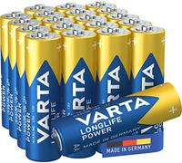 Varta Longlife Power AA Alkaline Batteries LR6 - Pack of 20 - Packaging May Vary