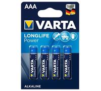 Varta Longlife Power AAA Batteries - 4 pcs