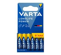 Varta Longlife Power Aaa-lr03 Alkaline Batteries 6 Units