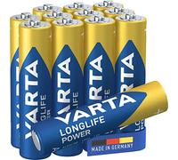 VARTA Longlife Power AAA Micro LR03 Alkaline Battery (12-Pack) - Made in Germany - Ideal for Toys, Torches, Controllers and Other Battery-Powered Devices