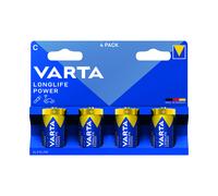 Varta Longlife Power C Alkaline Battery 1.5V (Pack of 4) - 4914121424