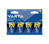 Varta Longlife Power D Alkaline Battery 1.5V (Pack of 4) 4920121424