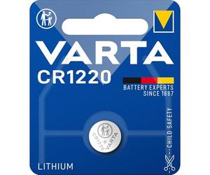 VARTA Lot de 2 pile bouton lithium "Electronics", CR1220, 3,0 Volt,