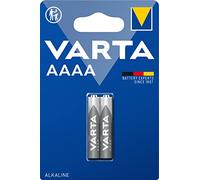 VARTA LR8D425 Batteries Electronics AAAA Alkaline battery 2-pack, Battery in original blister pack of 2, Grey