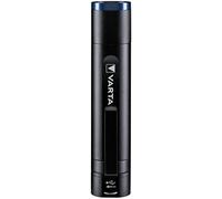 VARTA Night Cutter F20R-Rechargeable Premium Torch, Includes Micro USB Charging Cable, 4 Modes, 400 Light Intensity, aluminium, Black, F20R-