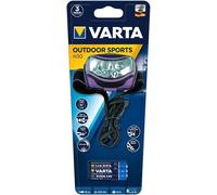 VARTA 2x 1 Watt LED Outdoor Sports Head Light incl 3x Longlife Power AAA batteries Head light Torch Head lamp Robust (Drop test 2 m) and splash-proof (IPX4) housing