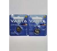 Varta Pack of 2 Blister Packs, 1 Electronics CR1632 3 Volt Lithium Button Battery