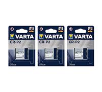 VARTA Pack of 3 Blister Packs 1 Professional Lithium CR-P2 6V Photo Battery