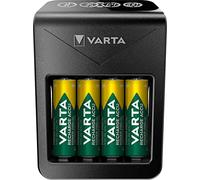 VARTA Plug Charger+ for AA/AAA/9V and USB devices, single bay charge, detection of defective cells, includes 4x VARTA Accu AA 2100 mAh