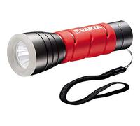 VARTA Power AA batteries Flashlight Light Torch Lamp, IPX4 splash-proof housing, Aluminum, Red