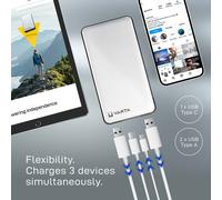 Varta Power Bank Energy 10000mmAh with cable 2x USB-A, 1x USB-C