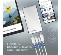 Varta Power Bank Energy 5000mmAh with cable 2x USB-A, 1x USB-C