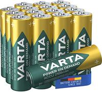 VARTA Power on Demand Ready2Use Pre-Charged AA Mignon (2100 mAh Ni-Mh Battery, Rechargeable without Memory Effect, Ready to Use) Pack of 16