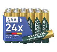 VARTA Power on Demand Rechargeable Battery Ready2Use Pre-Charged AAA Micro 1000 mAh Ni-Mh Battery, Rechargeable without Memory Effect, Ready to Use, P