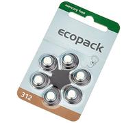 Varta Powerone p312 Mercury Free hearing aid battery. 60 Batteries