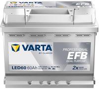 Varta Professional Dual Purpose EFB LED 60 12V 60AH 680A Grey
