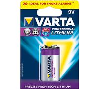 Varta Professional Lithium 9 V Batteries - (Li-ion), Prismatic, 9 V, -20 - 60 °C, 2.65 cm, 1.75 cm)