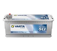 VARTA ProMotive SLI (K8) 12 V 140 Ah 800 A Robust Wet Battery for Commercial Vehicles Vibration-Resistant Starter Battery Car with High Energy Demand Lead Acid Battery with Reliable Starting Power