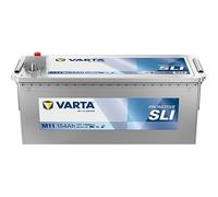VARTA ProMotive SLI (M11) 12 V 154 Ah 1150 A Robust Wet Battery for Commercial Vehicles Vibration-Resistant Starter Battery Car with High Energy Demand Lead Acid Battery with Reliable Starting Power