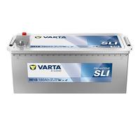 VARTA ProMotive SLI (M18) 12 V 180 Ah 1000 A Robust Wet Battery for Commercial Vehicles Vibration-Resistant Starter Battery Car with High Energy Demand Lead Acid Battery with Reliable Starting Power