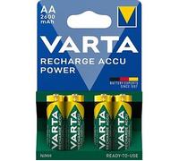 4x Varta Rechargeable AA Batteries 2600MAH Accu Power HR6 NiMH Pre-charged