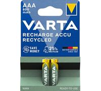 Varta 56813101402 Recycled AAA Battery NiMH 800mAh 1.2V 2pc Ready-...