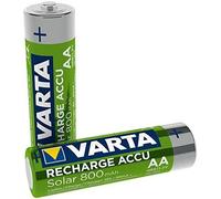 VARTA Recharge Accu Solar AA Mignon Ni Mh Rechargeable Battery 2 Pack 800 Mah R