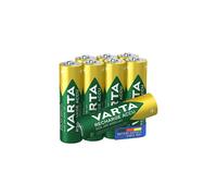 VARTA Recharge Accu Solar AA Mignon Ni-Mh rechargeable battery (AA, 800 mAh, 8-pack), rechargeable without memory effect - ready for immediate u