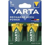 VARTA Recharge Battery Power D 3000 mAh Blister Pack of 2