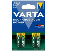 Varta AAA Rechargeable Accu Battery NiMH 800 mAh (4 Pack) 56703101404