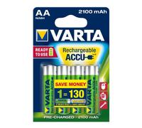 Varta Rechargeable AA Batteries 2100mAh NiMH 4-Pack