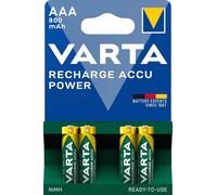 VARTA Rechargeable Battery AAA Micro 4 800mAh Discharge Protective)