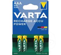 Varta Rechargeable Micro Aaa Va 4Er Blister Recharge Accu Power 800mah