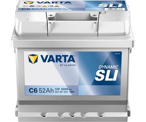 Varta Silver Dynamic C6 Car Battery 5524010523162, 12V 52 mAh 520 A