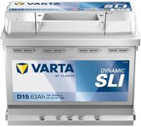 027 Varta D15 Silver Dynamic Car Battery 12V 63Ah 610CCA
