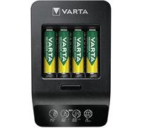VARTA Smart Charger+ for AA/AAA, single bay charge, detection of defective cells, includes 4x VARTA Accu AA 2100 mAh