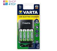 VARTA ACCU USB Quattro Charger Ni-MH + 4 x 2100mAh AA Rechargeable Batteries