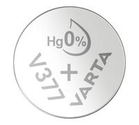 Varta V377/VE1/BLI 1.55 V 27 mAh | child-safe packaging, silver oxide technology, mercury-free, for clinical thermometer, heart-rate monitor or car key