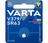 VARTA Batteries V379/SR63 Coin Cell, Pack of 1, Silver Coin, 1.55 V | child-safe packaging, silver oxide technology, mercury-free, for clinical thermometer, heart-rate monitor or car key