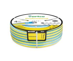 Vartco Professional 4-Layer Water Hose Anti Twist Garden Hose Garden Irrigation Flexible Hose UV Resistant 25 Bar (3/4 Inch 20 m), Blue