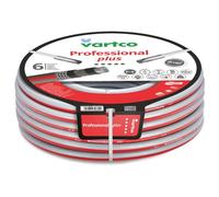 Vartco Professional Plus 6-Layer Water Hose, Anti Twist Garden Hose, Garden Watering, Flexible Flexible Hose, UV-Resistant, 30 Bar (3/4 Inch 50 m), Red/Grey