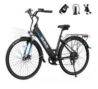 VARUN 28" Electric Bike with 48V Removable Battery, 100km Long Range | 7-Speed LCD Display, Urban Electric Bicycle with Rear Rack Seater for Men Women City Commute & Leisure