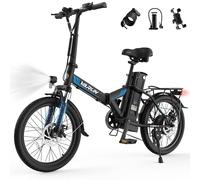 VARUN Electric Bike, 20'' Folding Ebike, 48V Removable Battery, 7-Speed | 40 Miles Range, LCD Display, City Commuting, 4 Riding Modes, Electric Bicycle for Adults and Teens