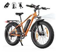 VARUN Electric Bike, 26" 4.0 Fat Tire Mountain Ebike with 48V 15Ah 720 Wh Battery, 75 Miles Range, 250W 80Nm Motor, LCD Display with 5 PAS, Rear Rack, MTB for Adult Man and Woman