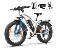 VARUN Electric Bike, 26" 4.0 Fat Tire Mountain Ebike with 48V 15Ah 720 Wh Li-Ion Battery, Up to 75 Miles, 250W 80Nm Motor, LCD Display with 5 PAS, Rear Rack, MTB for Adult Man and Woman