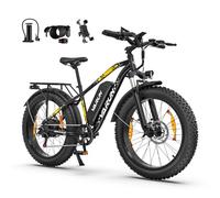 VARUN Electric Bike, 26" 4.0 Fat Tire Mountain Ebike with 48V 15Ah 720 Wh Li-Ion Battery, Up to 75Miles, 250W 80Nm Motor,LCD Display with 5 PAS, Rear Rack, MTB for Adult Man and Woman