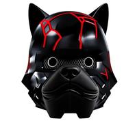 Varuotu Black Alien Dog Mask Costume Star Alien Mask Funny Latex Halloween Costume Cosplay Props