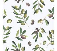 VaryFloral Olive Branches Leaf Wallpaper 30.5cmx300cm Contact Paper Beige Adhesive Wallpaper Botanical Patterned Vinyl Wrap Watercolor Sticky Back Plastic Green Wall Murals for Furniture Cabinet